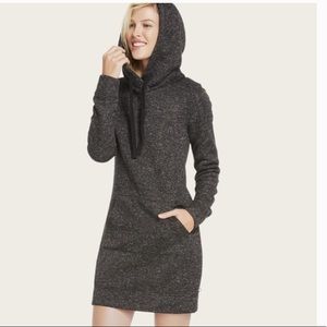 FABLETICS Yukon Sweatshirt Dress Hooded Loungewear Grey Large